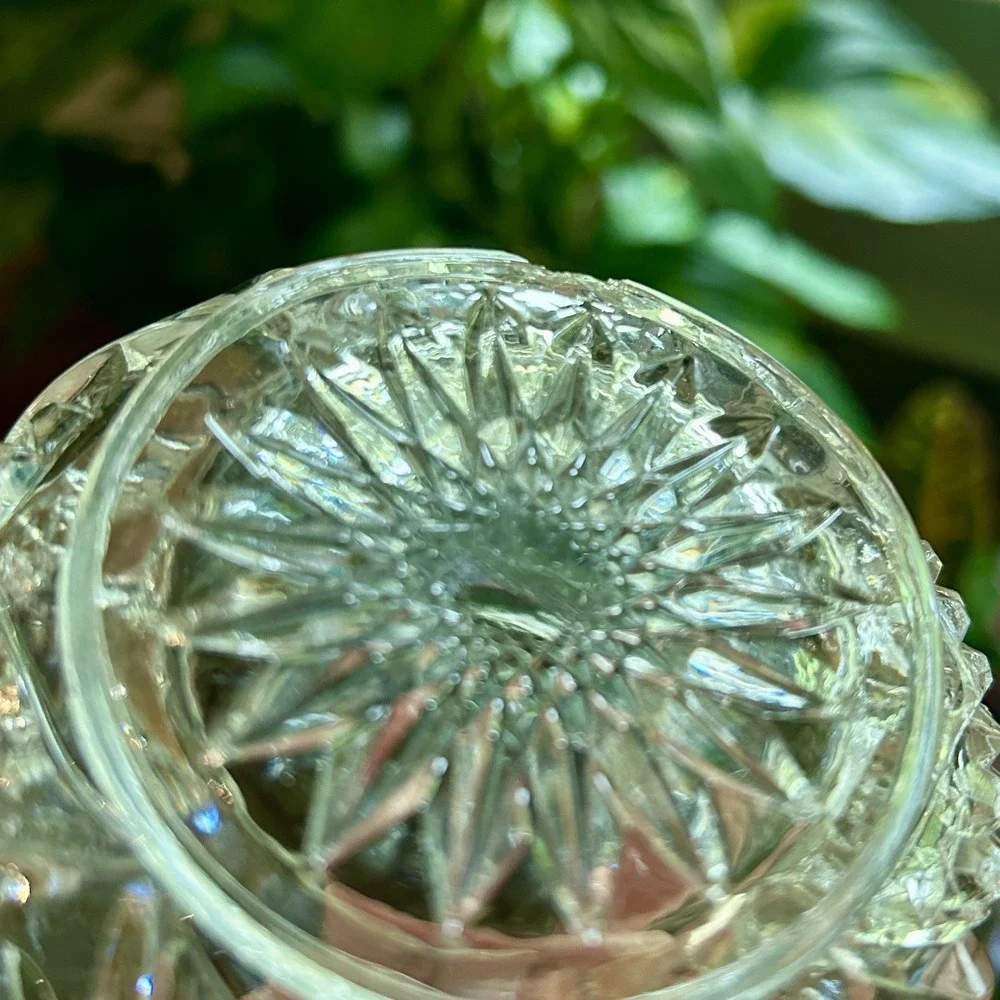 Antique Tarentum Glass Hartford Rose Bowl Heart and Thumbprint Cir 1896 Trinket